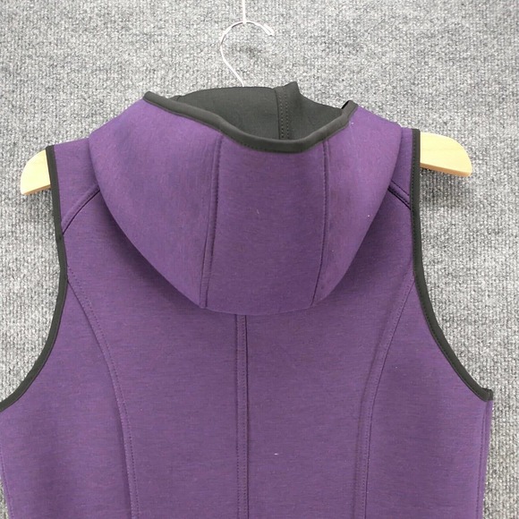Gerry Women's Hooded Zip Up Vest Purple Small Sleeveless Pocket Polyester Blend - Picture 6 of 14